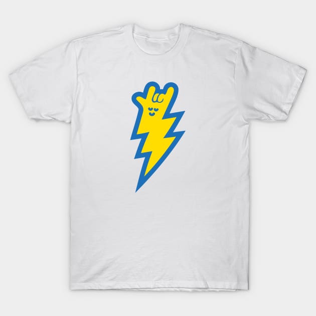 Rockin'  lightning Blue T-Shirt by marvandraw